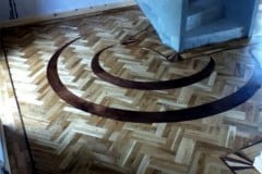 Half Moon with Oak Mosaic Parquet flooring Half Moon with Oak Mosaic Parquet flooring