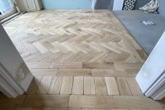 Solid Parquet Flooring - Antique Oak Herringbone Solid Parquet Flooring - Antique Oak Herringbone