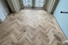 Solid Parquet Flooring - Antique Oak Herringbone Solid Parquet Flooring - Antique Oak Herringbone