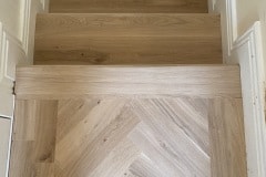 Solid Tradition Parquet Flooring with Solid Oak Steps Solid Tradition Parquet Flooring with Solid Oak Steps