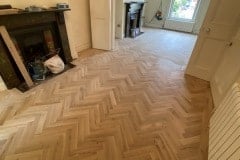 Solid Tradition Parquet Flooring with Solid Oak Steps Solid Tradition Parquet Flooring with Solid Oak Steps
